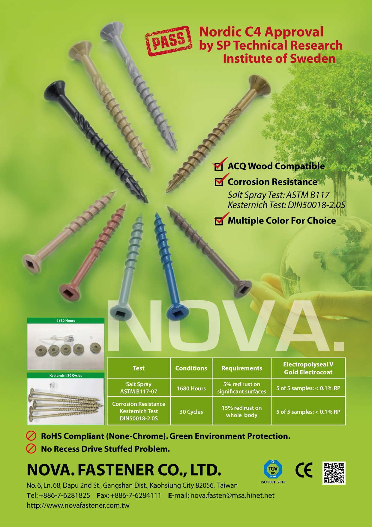 鑫星有限公司 - 產品海報 - C4塗裝螺絲