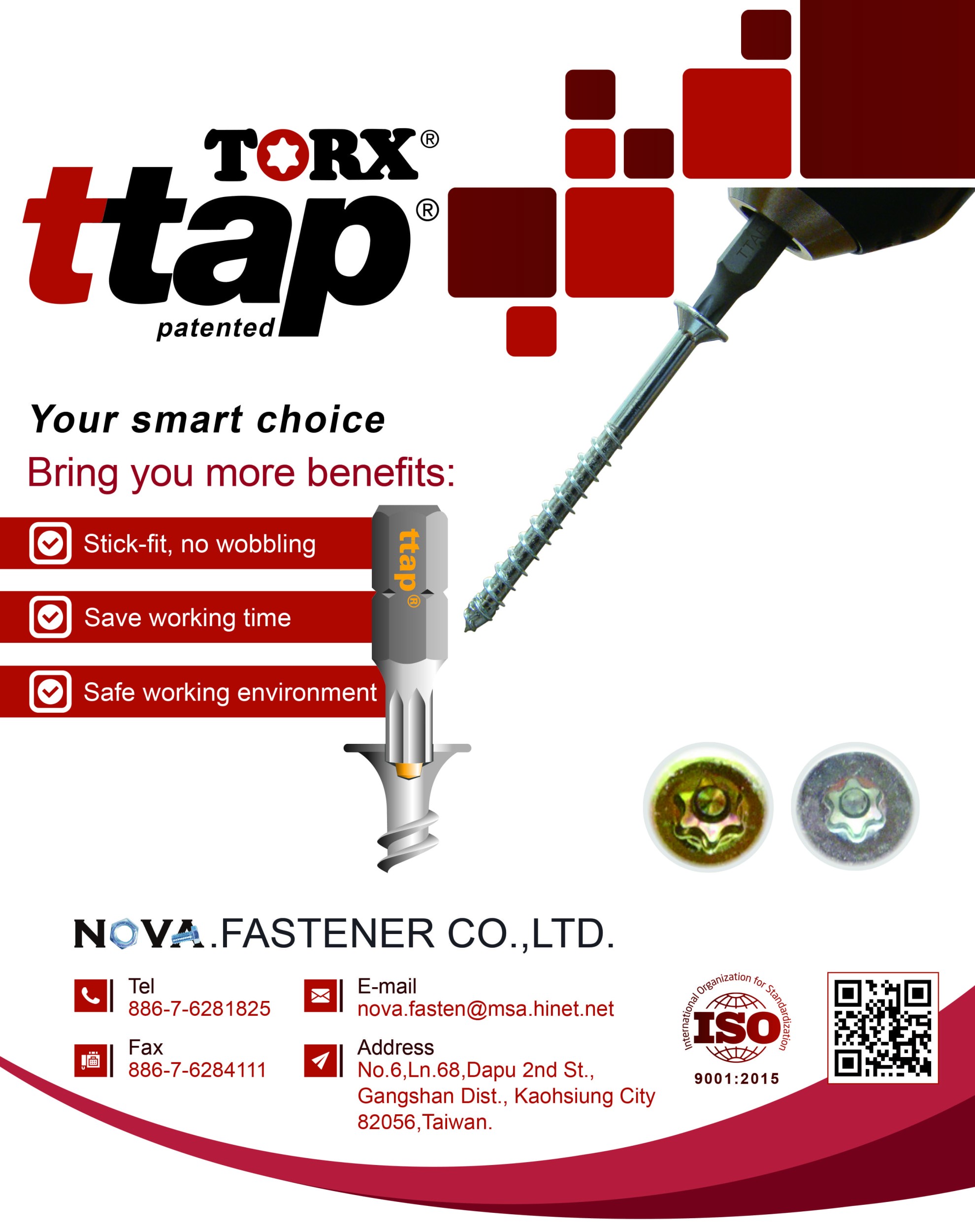鑫星有限公司 - 產品海報 - TTAP螺絲